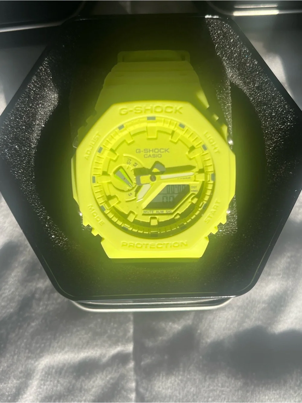 Casio G-Shock Neon Yellow Analog-Digital Sport Watch